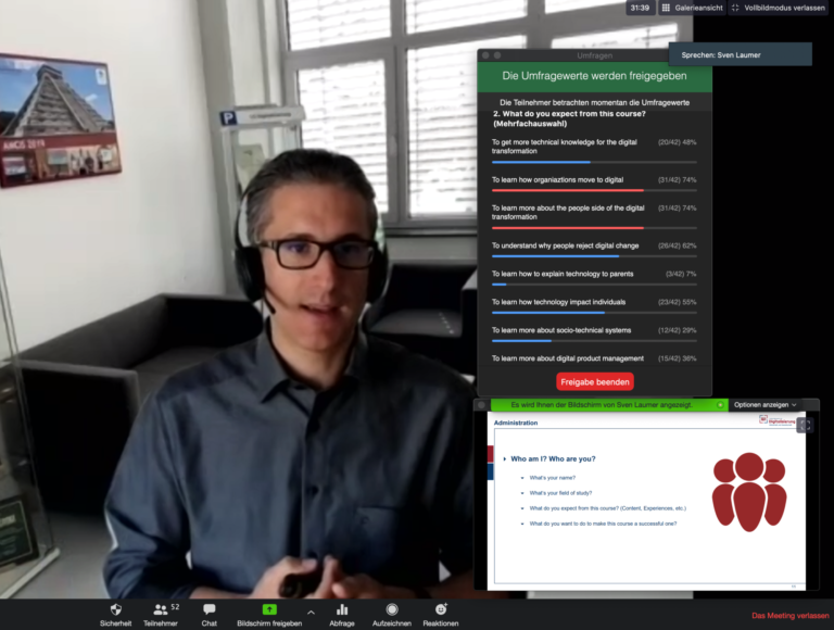 Erfolgreicher Start in das digitale Sommersemester!
