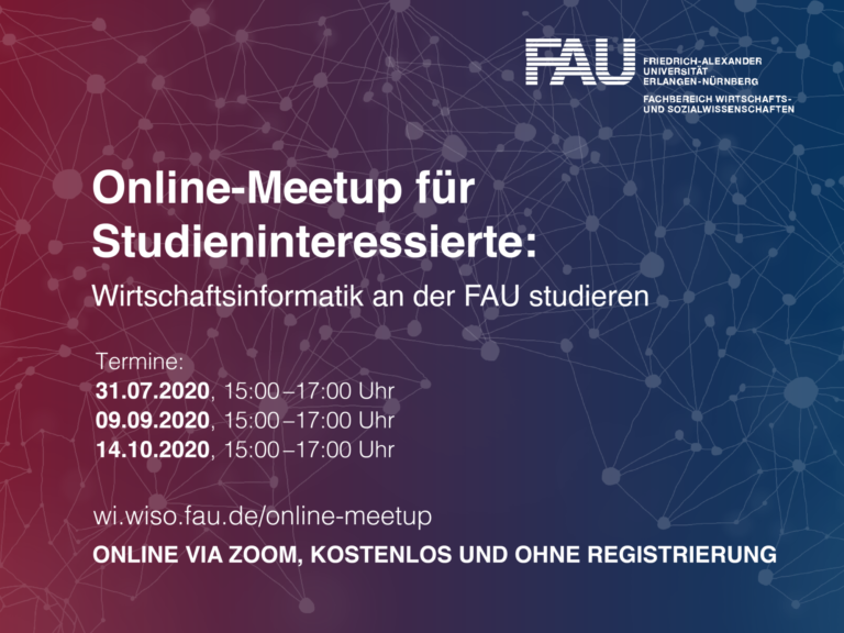Save the date: Online-Meetup für Studieninteressierte