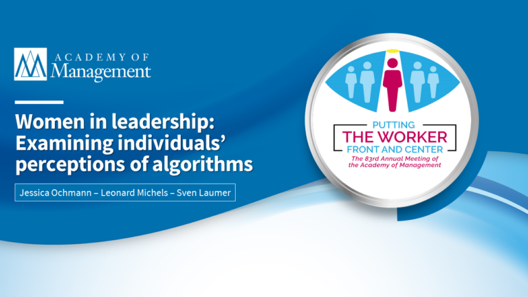 Forscher von Schöller-Digital präsentieren auf der Academy of Management Konferenz 2023 in Boston