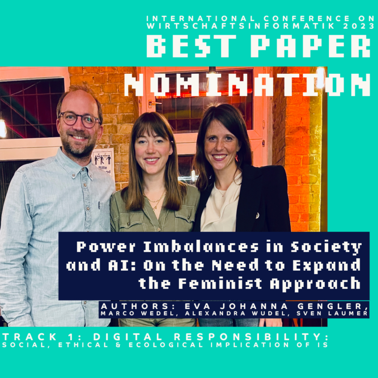Nominierung für den Best Paper Award: Forschung, die den feministischen Ansatz erweitert, um Machtungleichgewichte in Gesellschaft und KI anzugehen